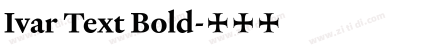Ivar Text Bold字体转换